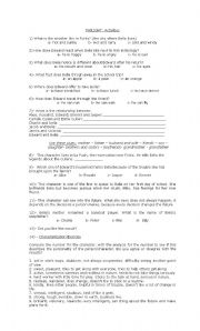 English Worksheet: twilight activities