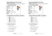 English worksheet: Personal Information