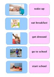 English Worksheet: Daily Routines