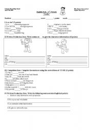 English Worksheet: to be wroksheet