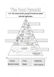 English Worksheet: Food pyramid