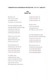 English Worksheet: Song My Name Is Luka by Suzanne Vega