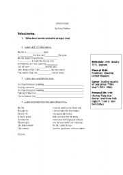 English worksheet: Open road song