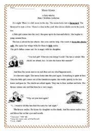 English Worksheet: Moon Kisses