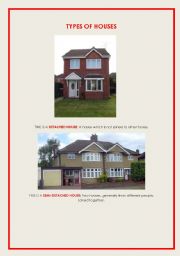 English Worksheet: Types of houses