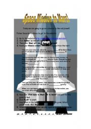 English Worksheet: Space Mission to Mars!