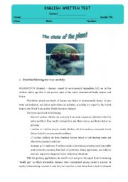 Test - The state of the planet