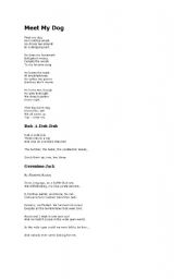 English Worksheet: rhymes