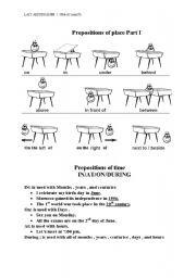 English Worksheet: prepositions