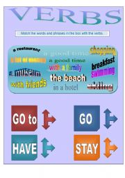 English worksheet: verbs 