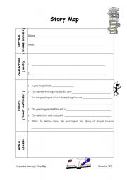 English worksheet: Story Map