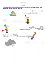 English worksheet: the weather