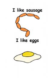 English Worksheet: I usually have for breakfast