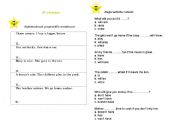 English Worksheet: type 1 worksheet
