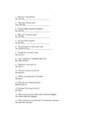 English Worksheet: Indirect Speech