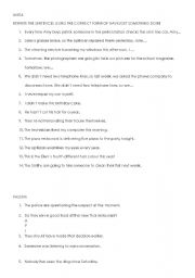 English Worksheet: HAVE SOMETHING DONE AND PASSIVE