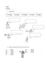 English worksheet: Present Continuous tense