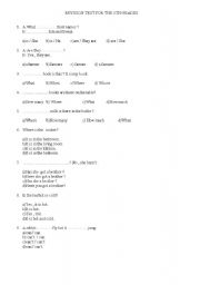 English worksheet: GENERAL REVISION