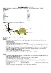 English Worksheet: Animal crossword