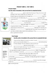 English Worksheet: past simple