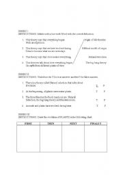 English Worksheet: Science quiz