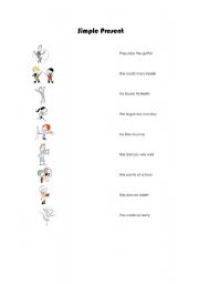 English worksheet: Match- simple present