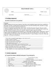 English Worksheet: worksheet