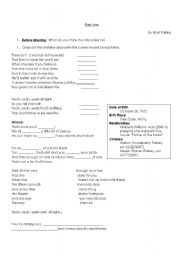 English worksheet: Thats love by Brad Paisley