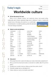 Worldwide culture