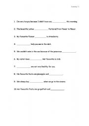 English worksheet: Two words in one - set 2 - gapfill
