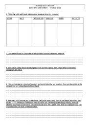 English worksheet: Modal Verbs Test