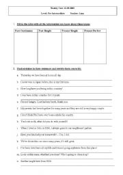 English Worksheet: Present Perfect Test