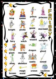 English Worksheet: Fantasy