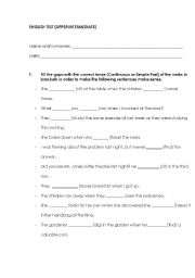 English worksheet: Upper Intermediate English Test