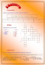 English worksheet: evaluation