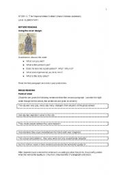 English worksheet: Activities for the story 