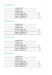 English worksheet: INTERACTIVE COMPARATIVES GAME