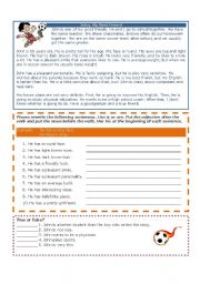 English Worksheet: Reading: My best friend - Descriptions, Simple Present, To Be
