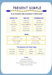 English Worksheet: present simple