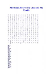 English Worksheet: puzzle