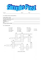 English worksheet: CrossWord Puzzle