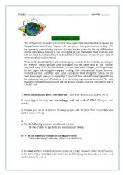 English Worksheet: Environmental crimes