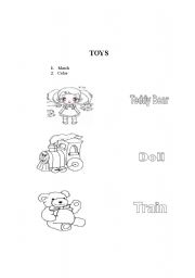 English Worksheet: Toys