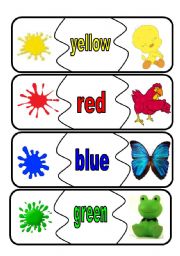 English Worksheet: colours