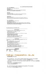 English Worksheet: as as tructure