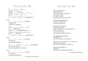 English Worksheet: Stand by Me