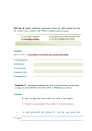 English worksheet: exercise relative clauses using who and that