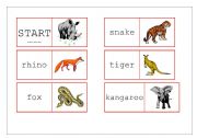 English worksheet: wild animals