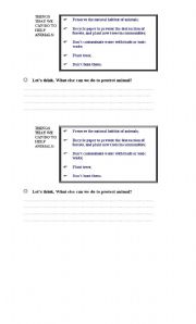 English worksheet: Animals