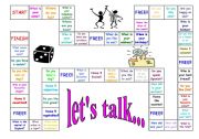 English Worksheet: Lets talk 2